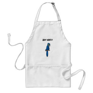 Ahoy Matey Pirate Parrot Cartoon, Funny Macaw Bird Standard Apron