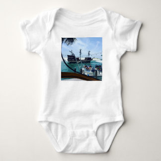 Ahoy Matey Pirate Ship Adventure Baby Bodysuit