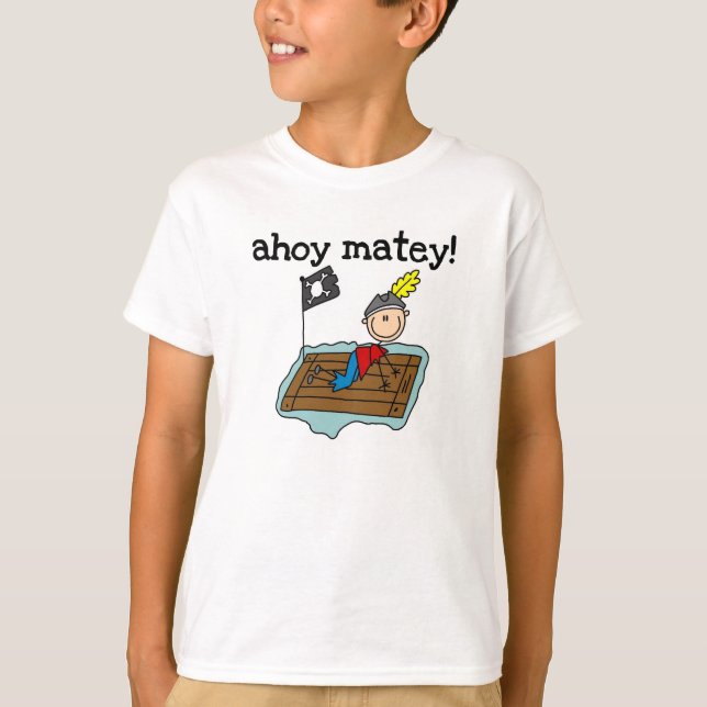 Ahoy Matey Pirate T-Shirt (Front)