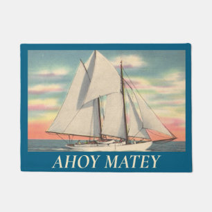 Ahoy Matey Welcome Door Mat