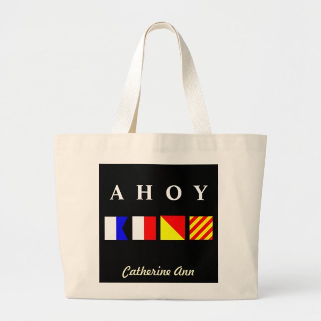 Ahoy Name Tote (Front)