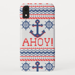 AHOY Nautical Knitting Christmas Jumper Style Case-Mate iPhone Case