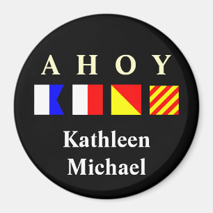 Ahoy Personalised Stateroom Door Marker Magnet