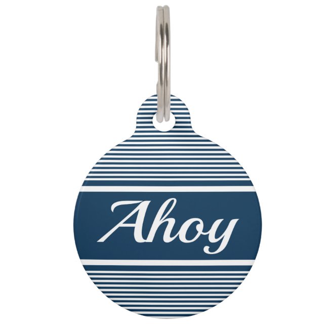 Ahoy Pet Tag (Front)