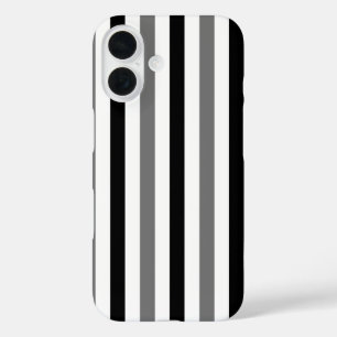 Ahs Black and white stripes design iPhone 16 Case