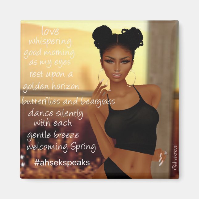 Ahsek Novel Poetry Magnet 7 (Front)