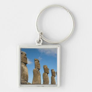 Ahu Akivi, Rapa Nui, Easter Island, Chile 2 Key Ring