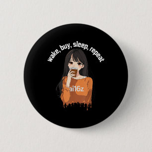 Ai16z The Pioneering Aidao Ai Agent  6 Cm Round Badge