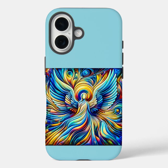 AI Abstract Illusionism Angel Expressionist Effect Case-Mate iPhone Case (Back)