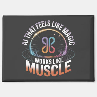 AI Aesthetics Futuristic Technology mens fashion  Magnet