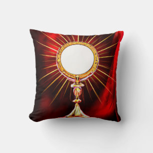 AI Art Blessed Sacrament Host in a Monstrance 1 Cushion