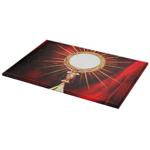 AI Art Blessed Sacrament Host in a Monstrance 1 Cutting Board