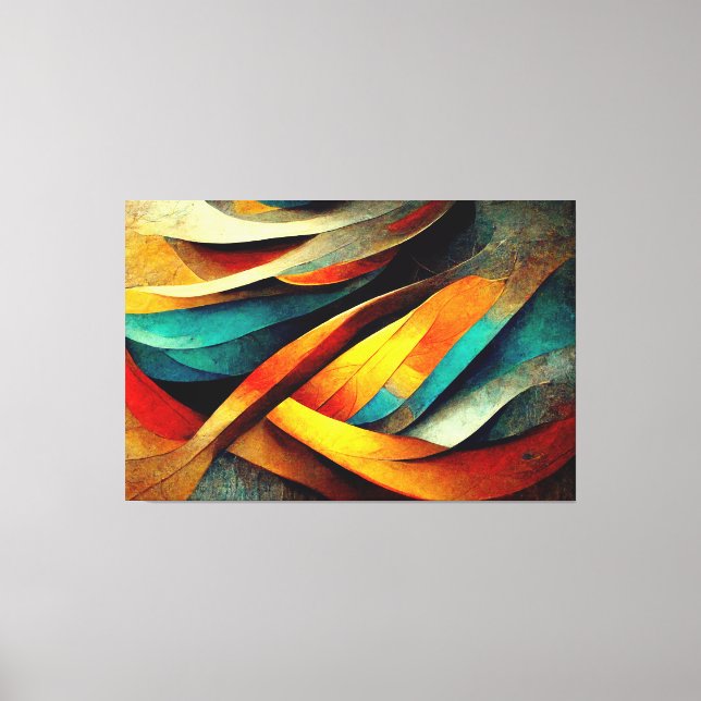 AI Art Gallery™ - Abstract AI Art: The Beginning Canvas Print (Front)