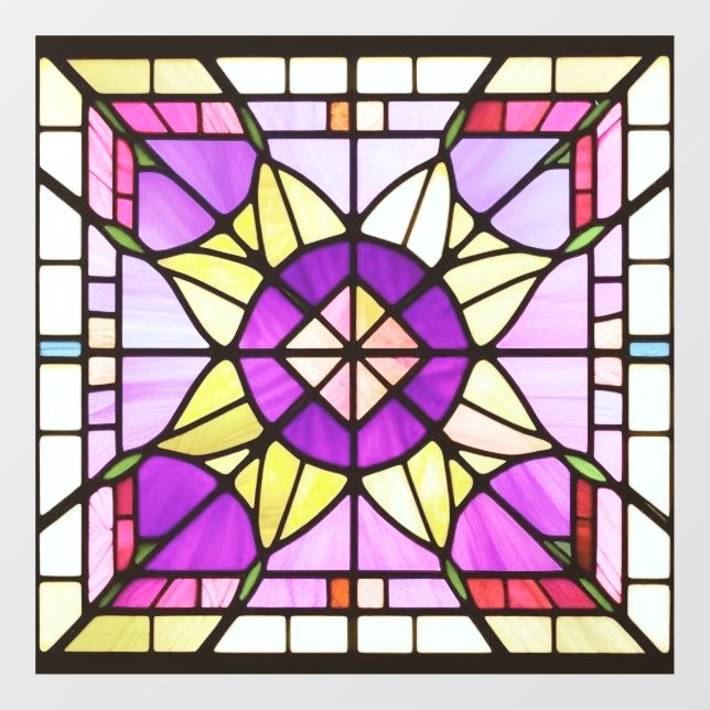 AI Art Stained Glass Window Clings (Sheet)