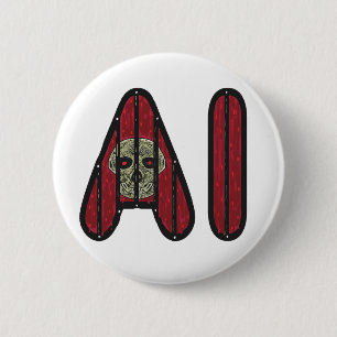 AI Artificial Intelligence 6 Cm Round Badge