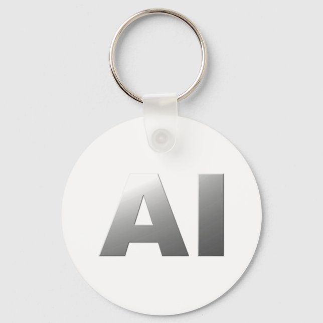 AI artificial intelligence Key Ring (Front)