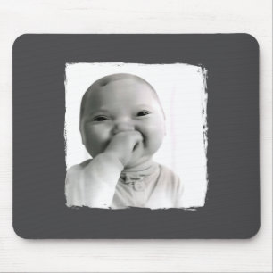 Ai Baby Giggling Holding Back Laugh Funny Viral Ge Mouse Pad