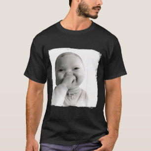 Ai Baby Giggling Holding Back Laugh Funny Viral Ge T-Shirt
