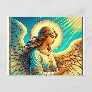 AI Beautiful Angel Expressionist Effect Postcard