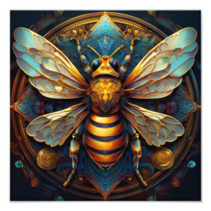 AI bee Photo Print