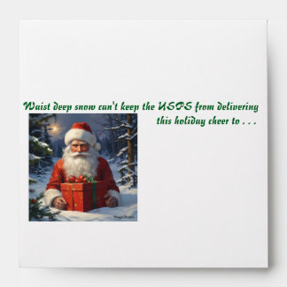 AI Buried Santa Holiday Cheer Delivery Envelopes
