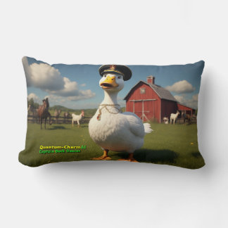 AI Captain Duck Dancer 01 Throw Pillow