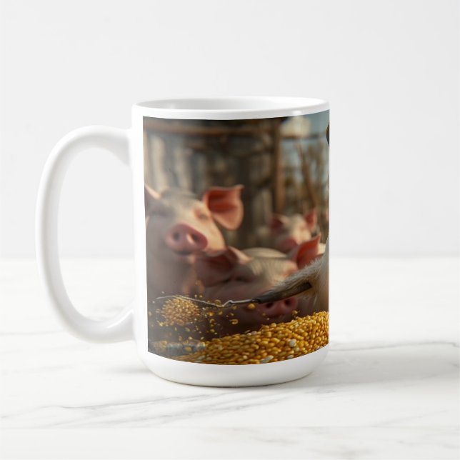 AI Captain Duck Dancer-Feeding Time v1.0 Coffee Mug (Left)