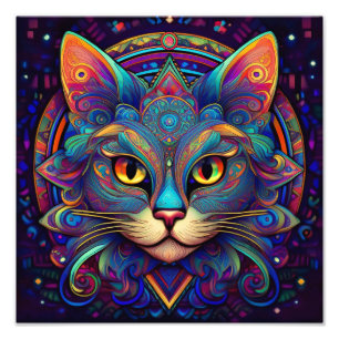 AI Cat Photo Print