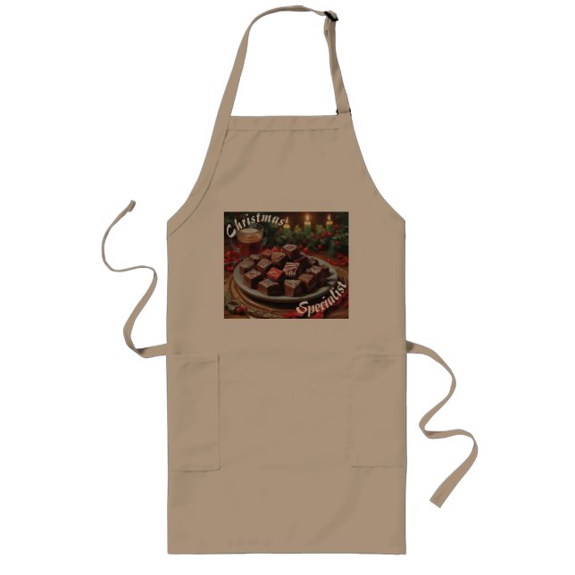 AI Christmas Specialist Holiday Candy Apron (Front)