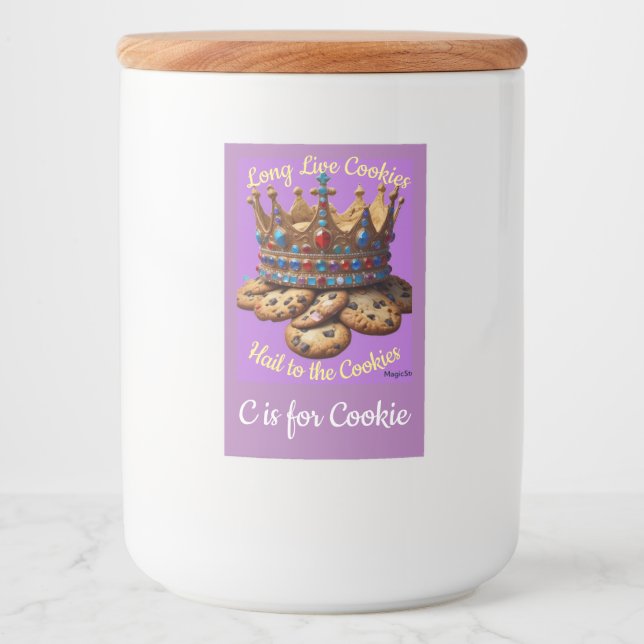 AI Cookie Food Container Label (Front)