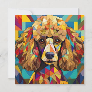 AI Cubism Dog Holiday Card