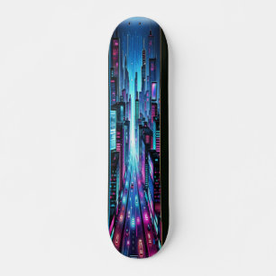 AI Cyber City Skateboard