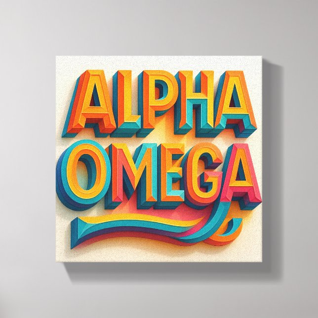 Ai Design Alpha& Omega Canvas |Wall Décor | (Front)