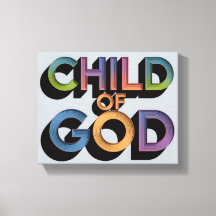 Ai design Child of God Christian Canvas Print 