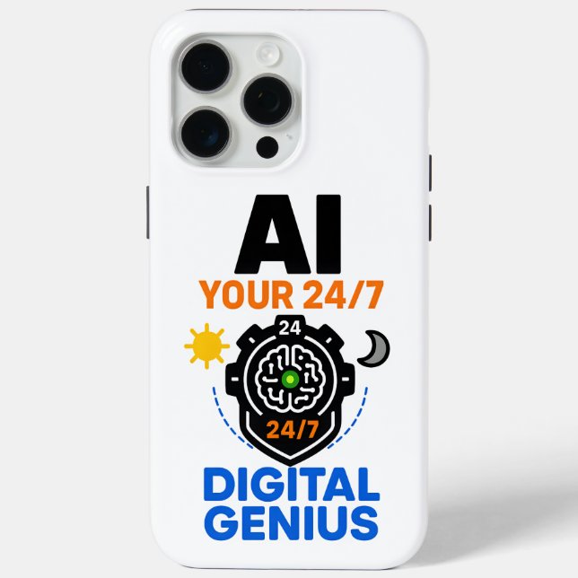 AI Digital Genius – Smart 24/7 Assistant Case-Mate iPhone Case (Back)