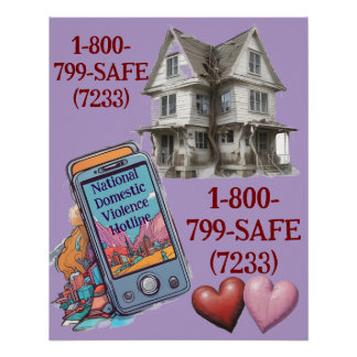 AI Downloadable Domestic Violence Hotline Poster