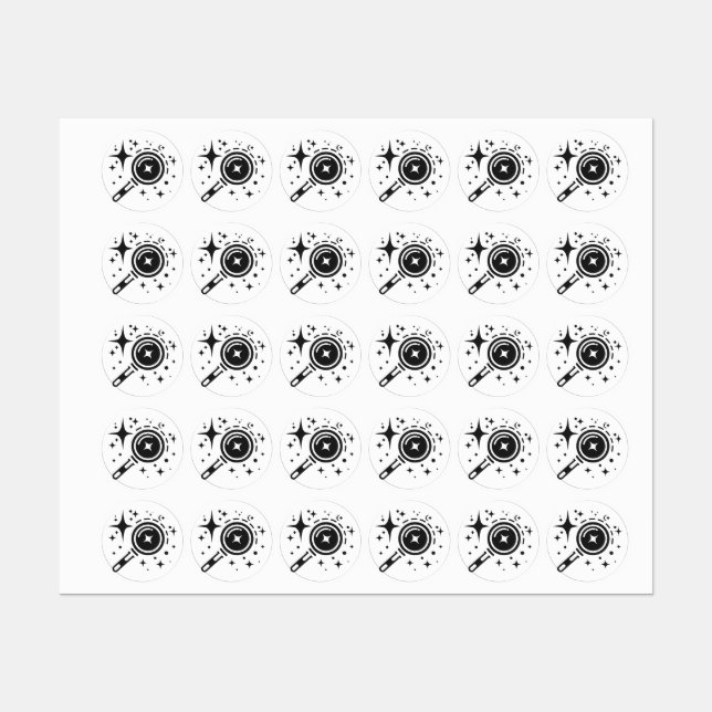 AI emblem Sparkle stars, beacon of the digital age (Sheet)