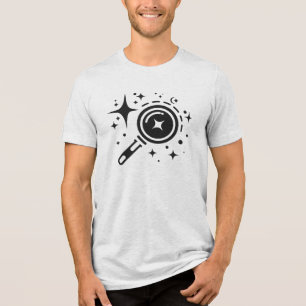 AI emblem Sparkle stars, beacon of the digital age Tri-Blend Shirt