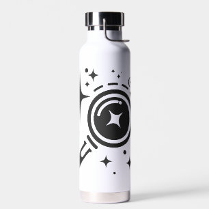 AI emblem Sparkle stars, beacon of the digital age Water Bottle