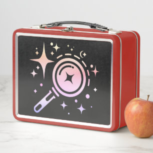 AI emblem Sparkle stars, beacon of the digital era Metal Lunch Box