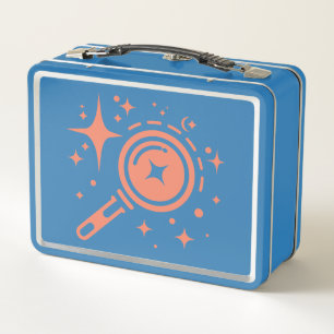 AI emblem Twinkle stars, beacon of the digital age Metal Lunch Box