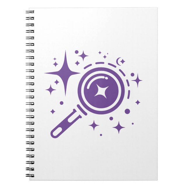 AI emblem Twinkle stars, beacon of the digital age Notebook (Front)