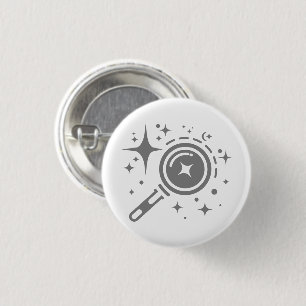 AI emblem Twinkle stars, beacon of the digital era 3 Cm Round Badge