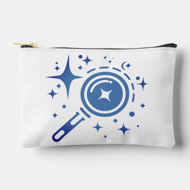 AI emblem Twinkle stars, beacon of the digital era Accessory Pouch (Front)