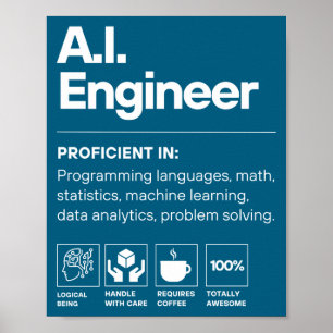 Ai Engineer Funny  Poster