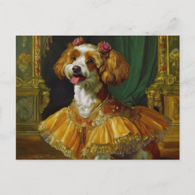 AI Fancy Dog Postcard (Front)