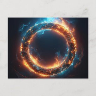 AI Fire Ring Postcard