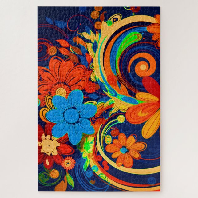 Ai Flower Design Jigsaw Puzzle (Vertical)