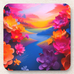 Ai Flowers Coaster