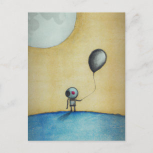 AI generated art of an astronaut with a balloon  Postcard